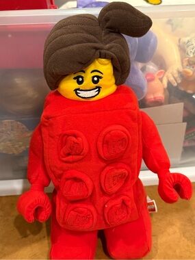 Lego Red Plush Minifigure Doll